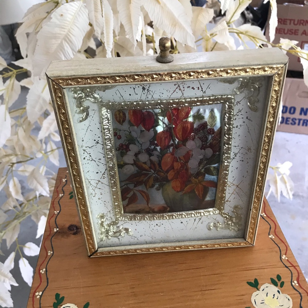 Vintage framed wall decor